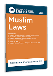 Taxman Bare Act without Comments Muslim Laws ( AIBE) Edition 2025