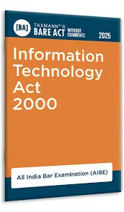 Taxmann Bare Act Without Comments Information Technology Act 2000 (AIBE) Edition 2025