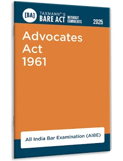 Taxman Advocates Act 1961 (AIBE) Edition 2025