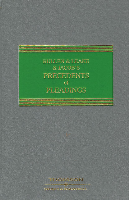 Sweet & Maxwell Bullen & Leake & Jacob's Precedents of Pleadings Vol.2 South Asian Edition 2023