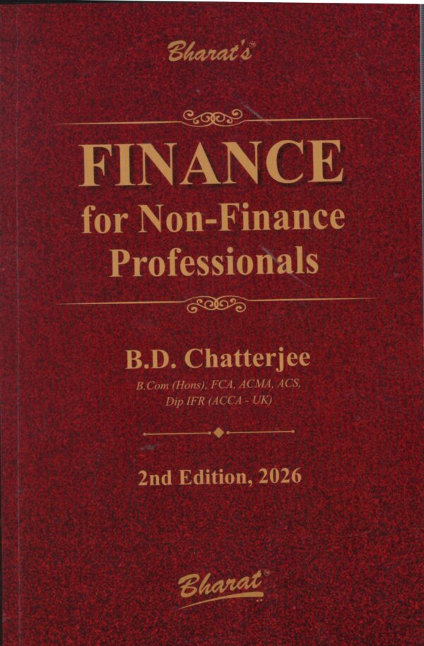 Bharat Finance For Non-Finance Professionals By B.D Chatterjee 2nd Edition 2026