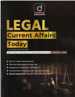 Drishti Judiciary Legal Current Affairs October. 2025