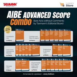 Taxmann Bare Acts without Comments with Section-wise All India Bar Exam Edition 2025