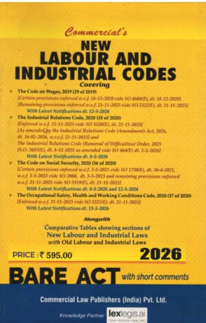 Commerial Bare Act With Short Comments New Labour and Industrial Codes Edition 2026