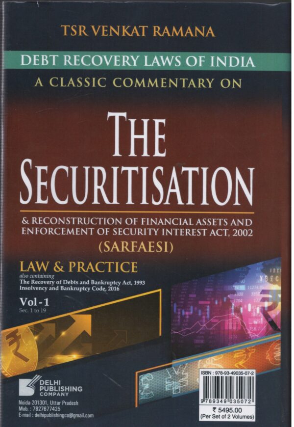 Delhi Pub Co. Debt Recovery Laws Of India A classic Commentary on The Securitisation In 2 Vol By TSR Venkat Ramana Edition 2026