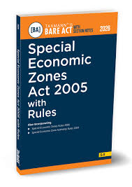 Taxmann Bare Act with Section Notes Special Economic Zones Act 2005 with Rules Edition 2026