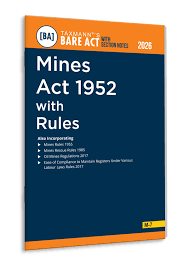 Taxmann Bare Act with Section Notes Mines Act 1952 with Rules Edition 2026