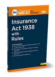 Taxmann Bare Act with Section Notes Insurance Act 1938 with Rules Edition 2026