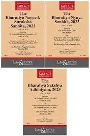 Law& Justice Bare Act Combo without Notes  All India Bar Exam BNS BSA BNSS Editon 2025