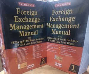Taxmann Foreign Exchange Management Manual With FEMA and FDI Ready Reckoner & FEMA Case Laws Digest Set of 2 Volume 48th Edition-2026