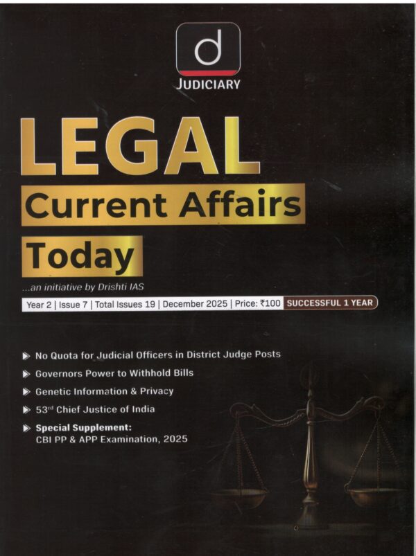 Drishti Judiciary Legal Current Affairs December. 2025