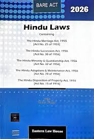 Eastern Law House Bare Act Hindu Laws with Short Notes  Edition-2026