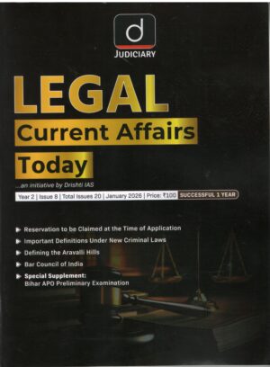 Drishti Judiciary Legal Current Affairs January. 2026