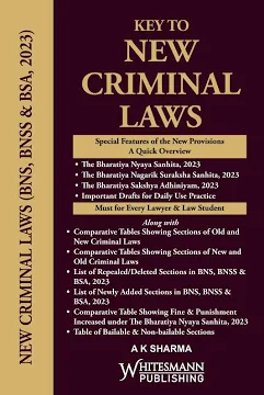 Whitesmann Key To New Criminal Laws By A K Sharma Coat Pocket Edition 2026