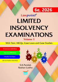 Law ponit Pub. Law Point Limited Insolvency Examinations 2 VOL. with Text, MCQs case Laws And Case Studies By S.K.Pandab Edition 2026