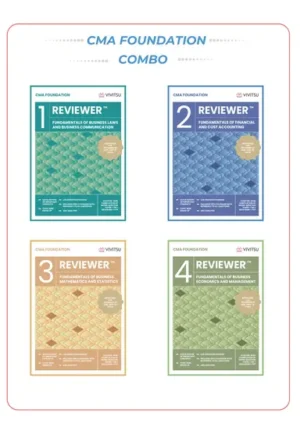Vivitsu CMA Foundation Reviewer Fundamentals of Business Laws And Business Communication(1),Fundamentals of Financials And Cost Accounting(2),Fundamentals of Business Mathematics and Statistics(3), Fundamentals of Business Economics and Management (4) Applicable For Dec.2025/June.2026