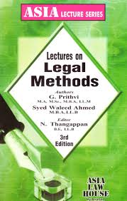 Asia Lecture Series Lectures on Legal Methods By G.Prithvi 3rd Edition 2026