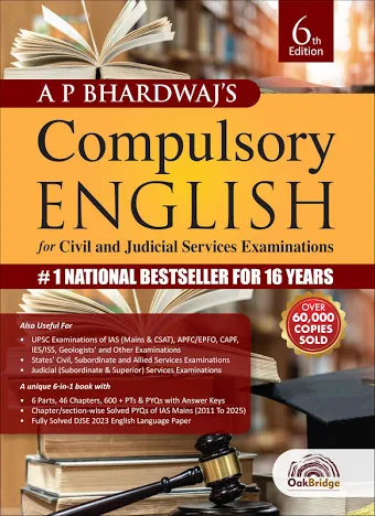 Oakbridge A P Bhardwaj Compulsory English For Civil and Judicial Service Examinations 6TH Edition 2026