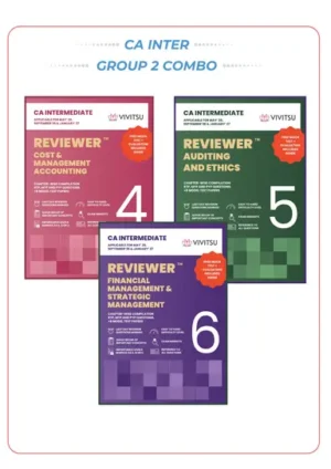 Vivitsu CA Inter Combo Group-2 Reviewer Cost & Management Accounting (4), Auditing and Ethics (5),Financial Management & strategic Management (6) Applicable For May 26 Sept.26 And January 2027