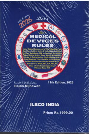 ILBCO india Medical Devices Rules By Rajan Nijhawan 11TH Edition 2026