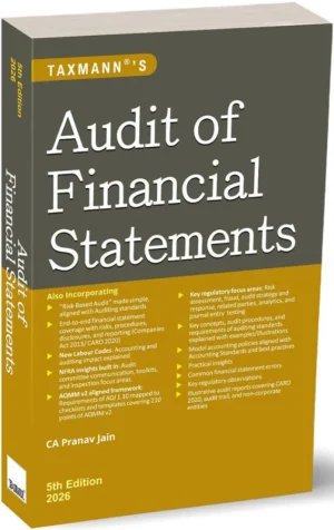 Taxmann,Audit of Financial Statements CA Pranav  Jain 5th Edition 2026
