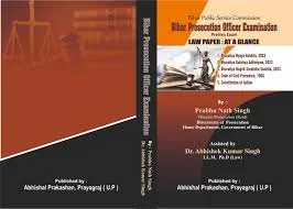 Abhishal Prakashan Prayagraj  Bihar Prosecution Officer Examination Prelims Exam Law Paper AT A Glance By Prabhu Nath Singh Edition 2026