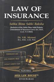 Asia Law house Law of Insurance by S.R.MYNENI 4th Edition 2026-27