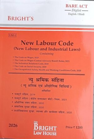 Bright's New Labour Code ( New Labour and Industrial Laws ) Diglot Edition 2026