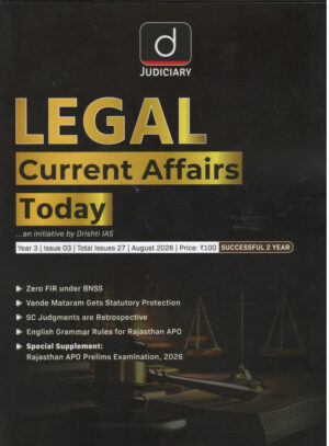 Drishti Judiciary LEGAL Current Affairs Today, English August 2026
