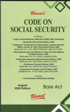 Bharat's Code on Social Security by Bharat Law House, August 2026 Edition