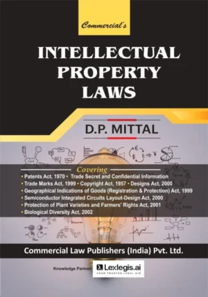 Commercial's Intellectual Property Laws by D.P. Mittal Edition 2027