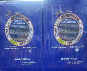 ILBCO  India Labour Codes Manual Set of to 2 Vol By Rajan Nijhawan 2nd Edition - 2026
