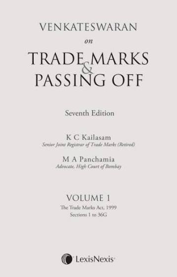 Lexis Nexis On Trade Marks & Passing off By Venkateswaran  (K C Kailasam ) Set of 2 Volume Edition-2026