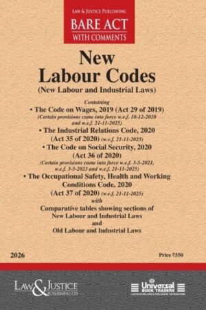 New Labour Code ( New Labour and Industrial Laws ) By Law & Justice Publishing Co. Edition 2026