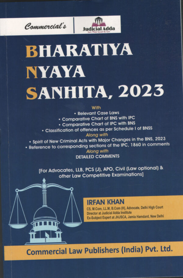 Commercial's Bharatiya Nyaya Sanhita, 2023 by Irfan Khan Edition 2027