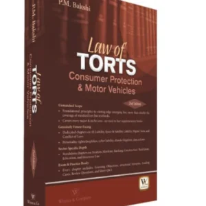Law of TORTS Consumer Protection & Motor Vehicles By P.M. Bakshi Whytes & Co. 2nd Edition 2027