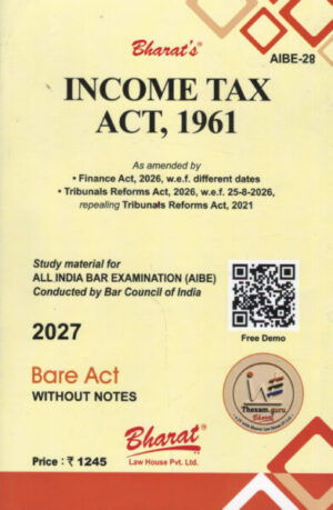 Bharat's INCOME TAX ACT, 1961 Edition 2027