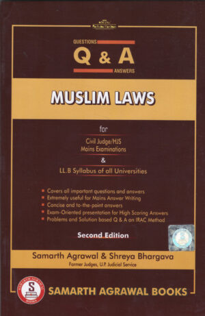 Samarth Agrawal Books Q & A Muslim Laws By Samarth Agrawal & Shreya Bhargava Second Edition 2026-27